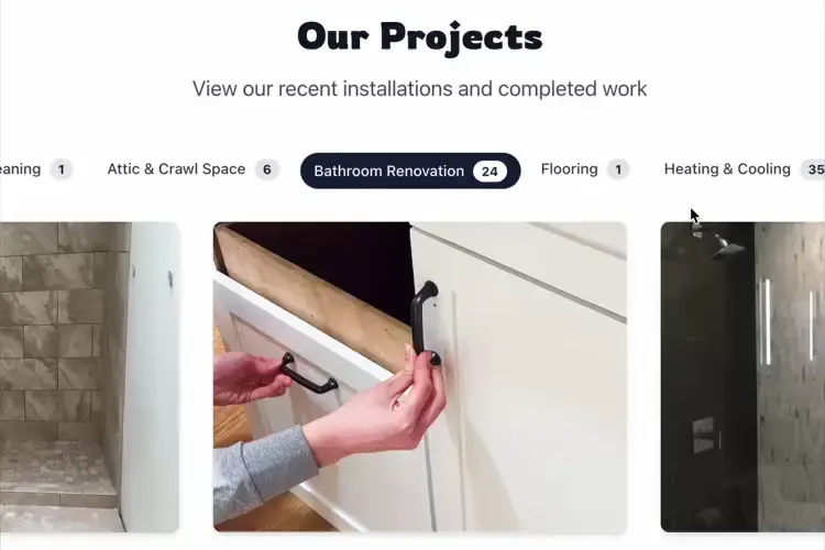 Content appears everywhere