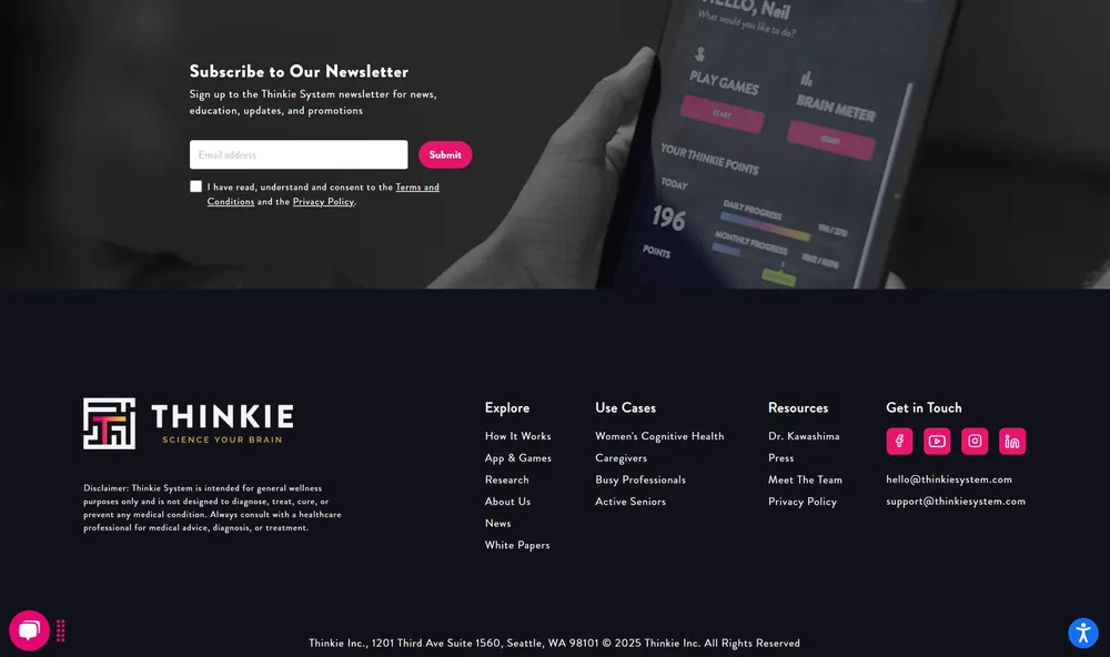 Thinkie System Footer